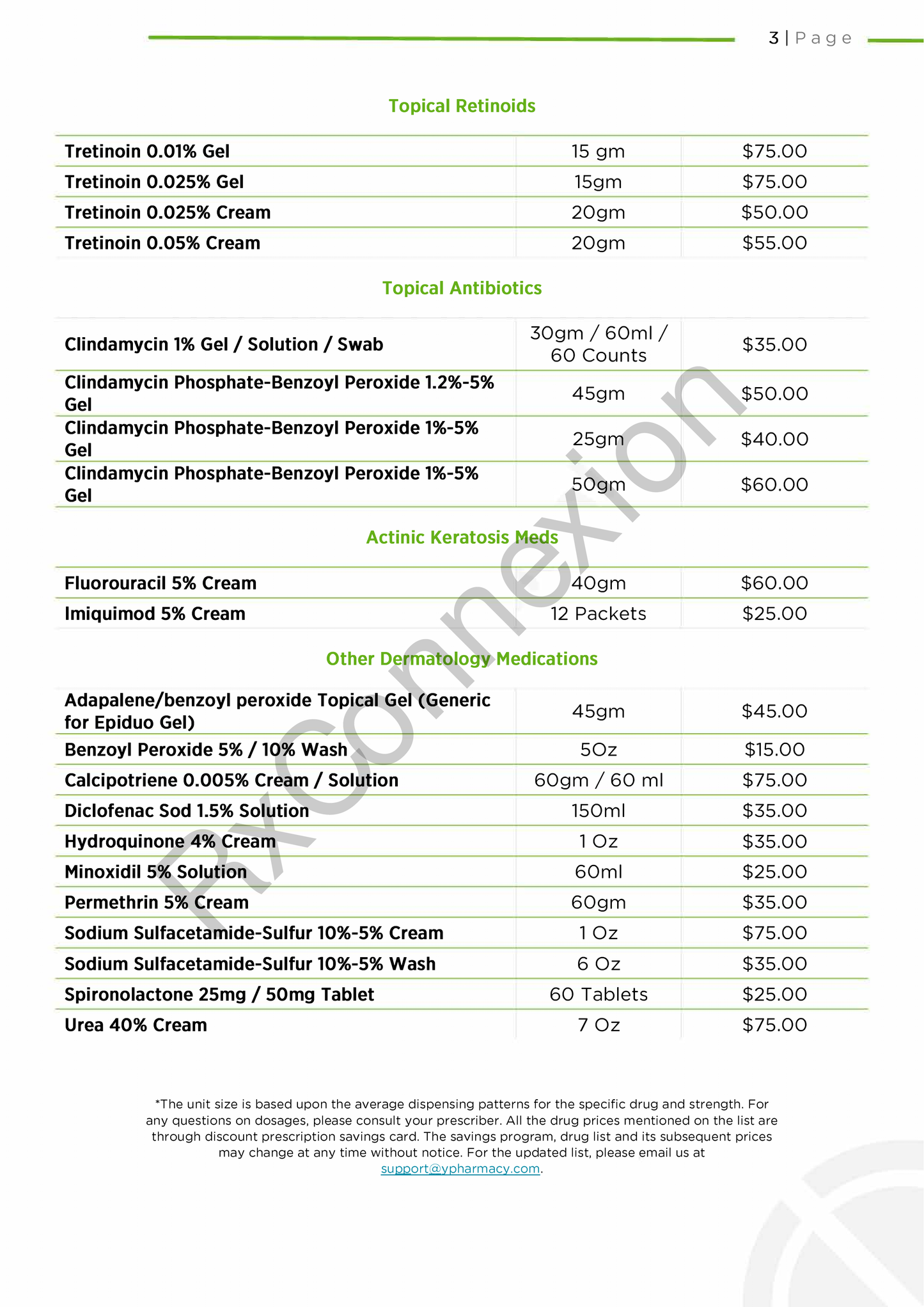 Sell Sheet - Derm