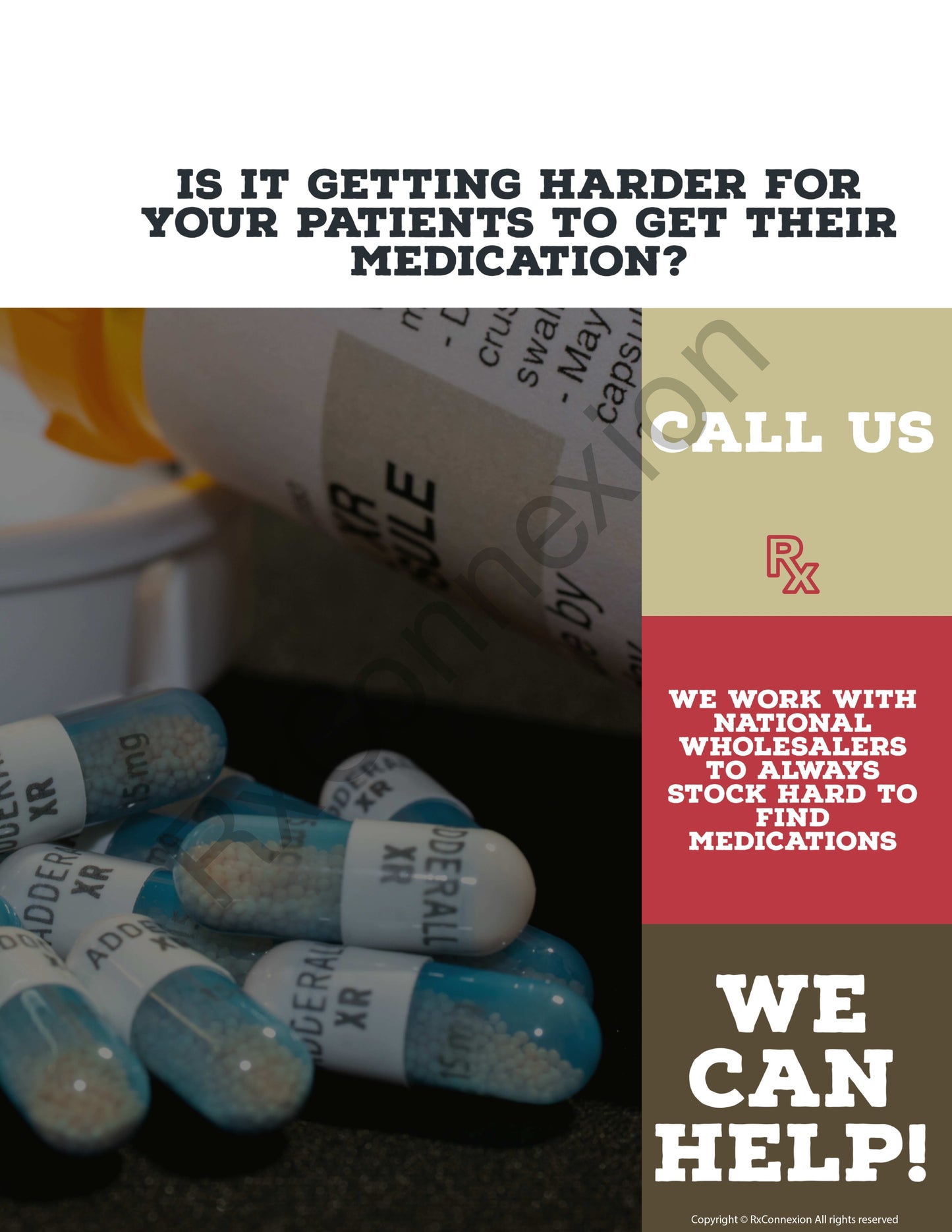 Flyer - Adderall Shortage