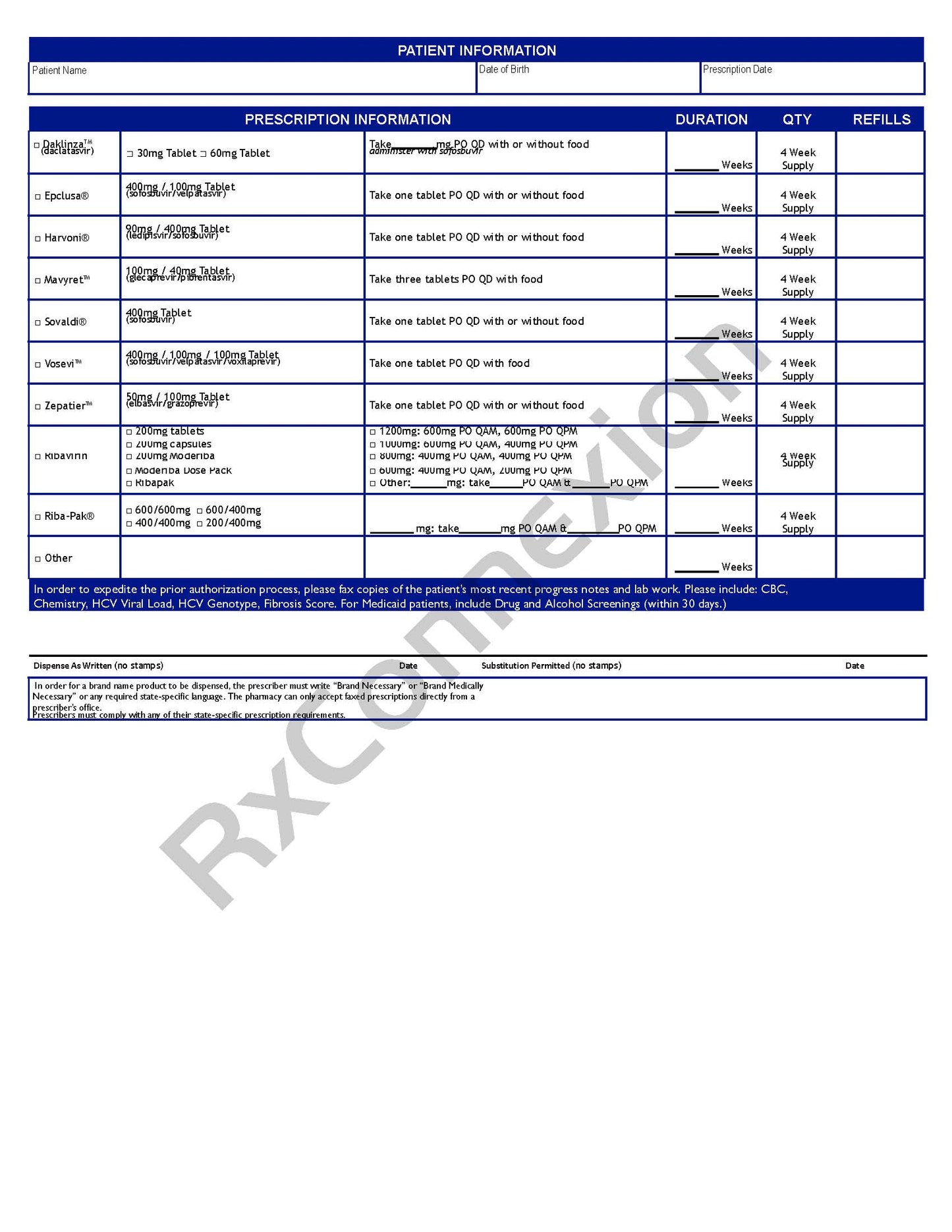 Rx Pad - Hep C