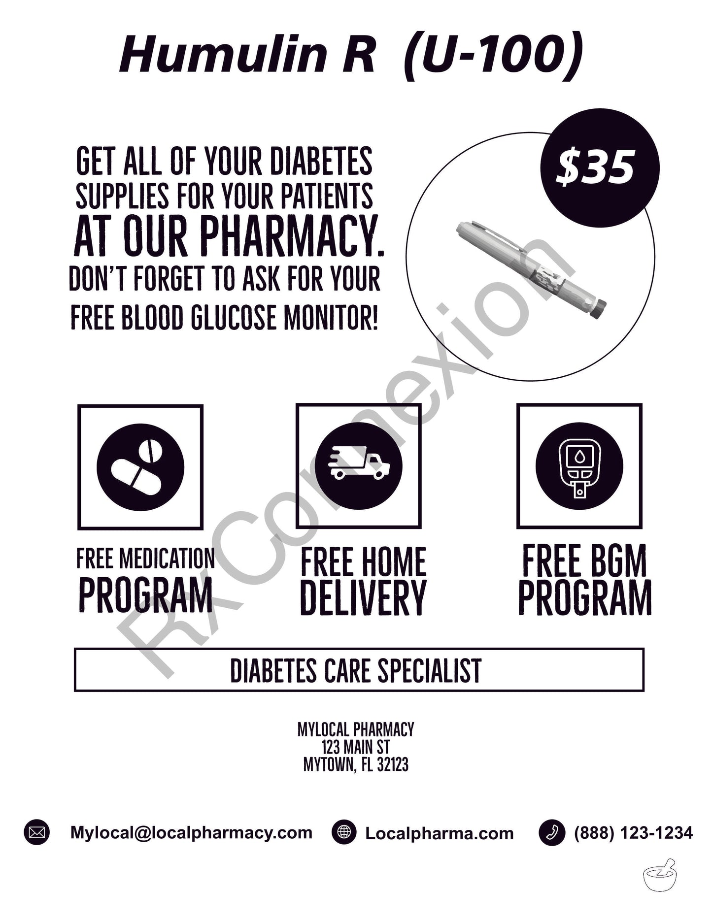 Flyer - Humulin R (U-100) fax