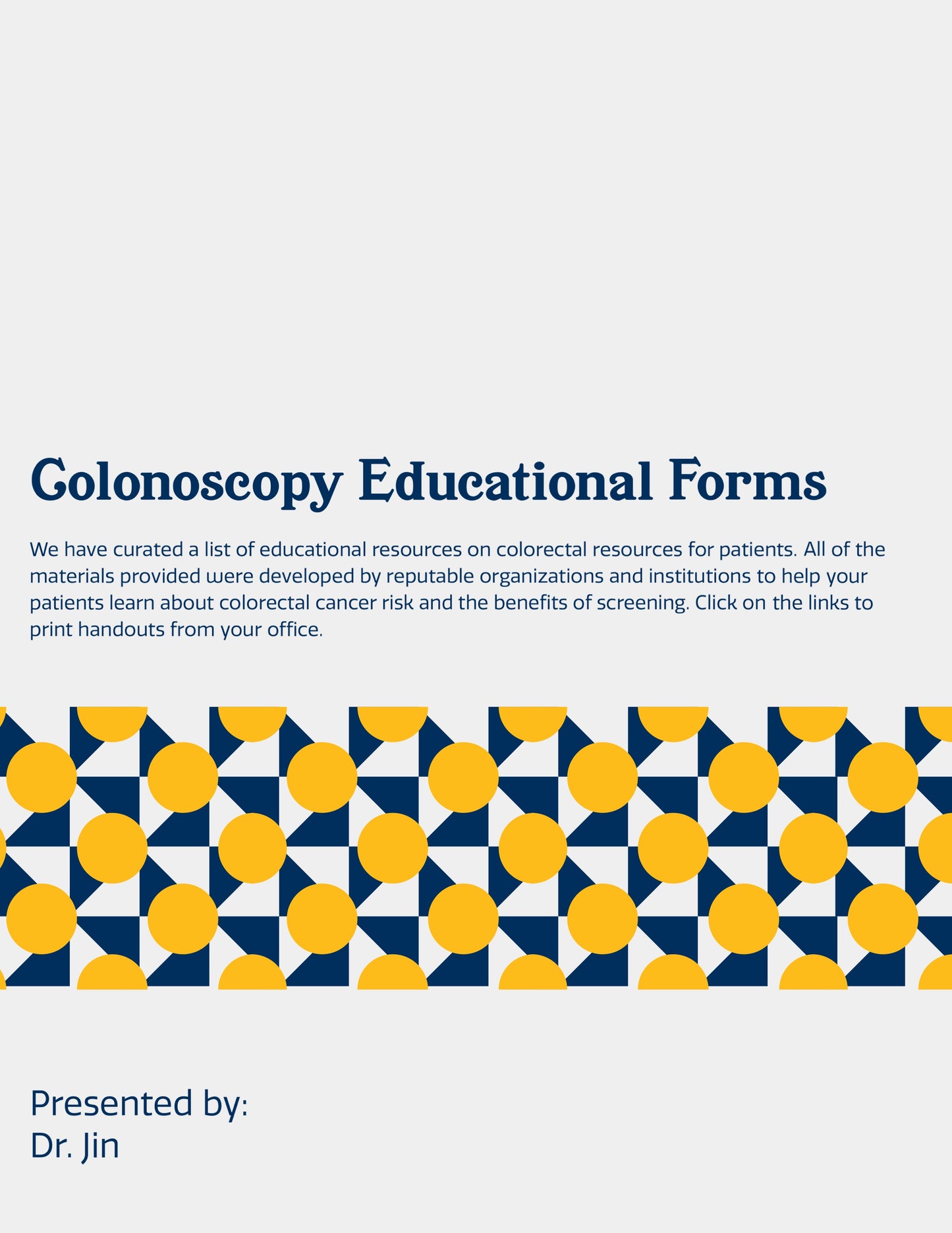 EZ Colonoscopy Program