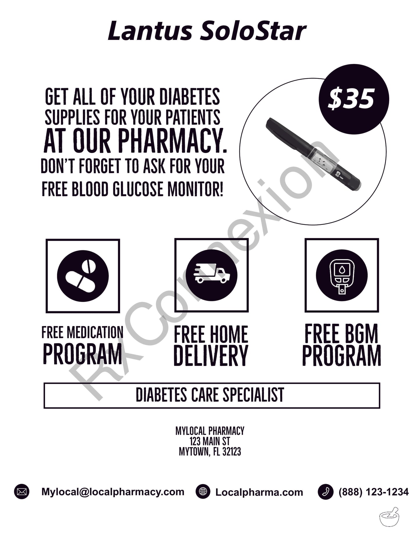 Flyer - Lantus fax