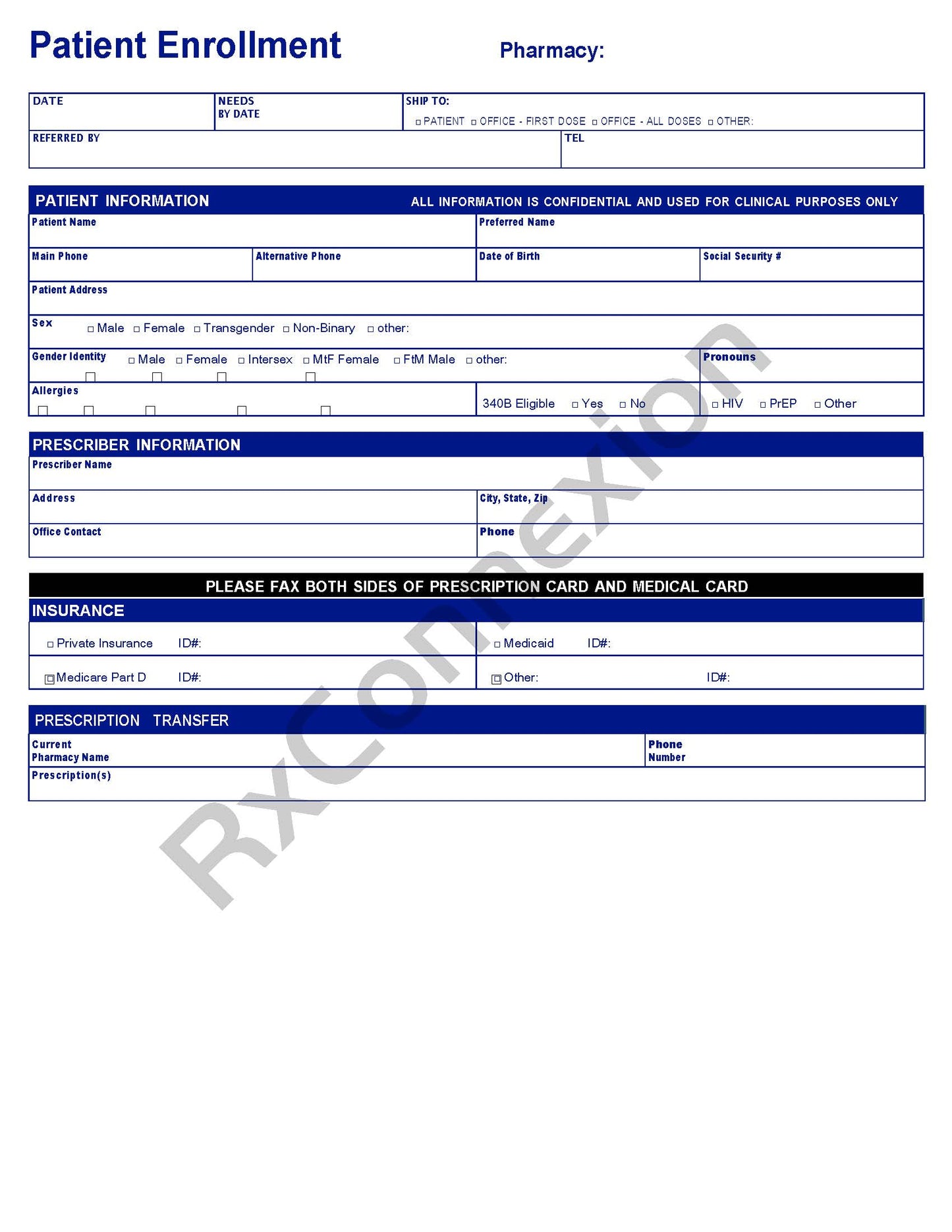 Rx Pad - Patient Enrollment