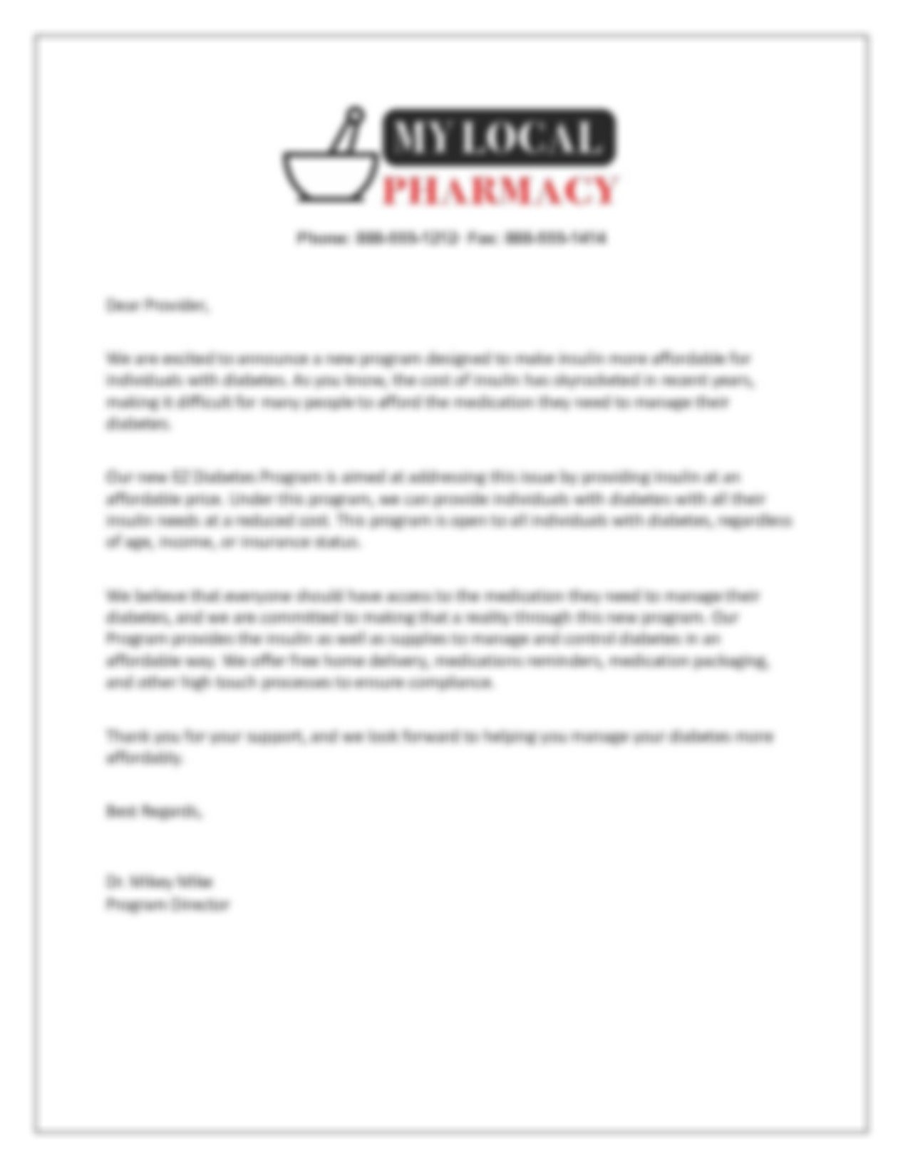 EZ Diabetes Care Program