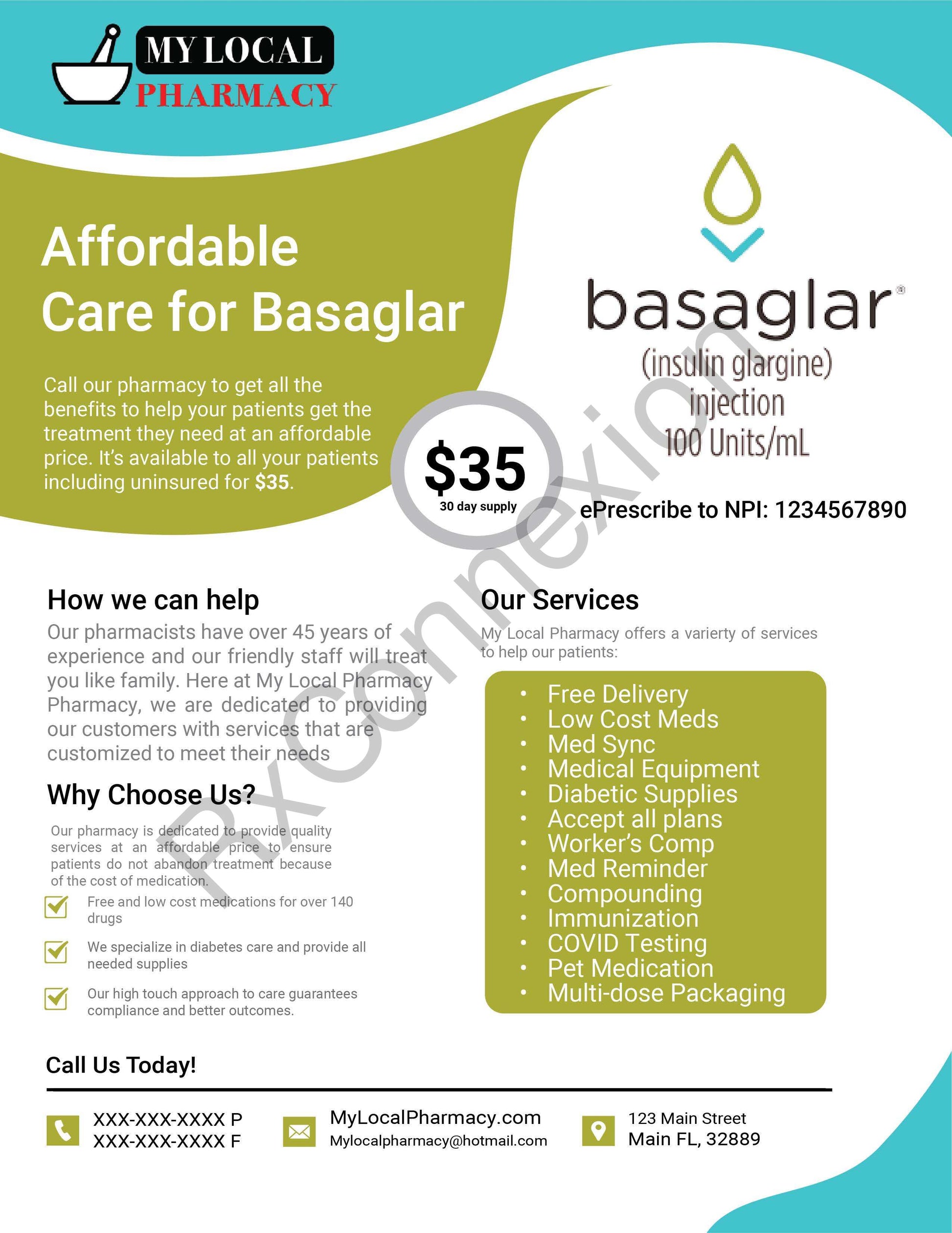 Flyer 35 Insulin Basaglar RxConnexion