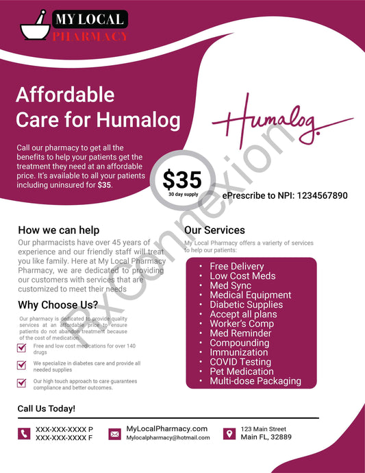 Flyer - $35 Insulin Humalog