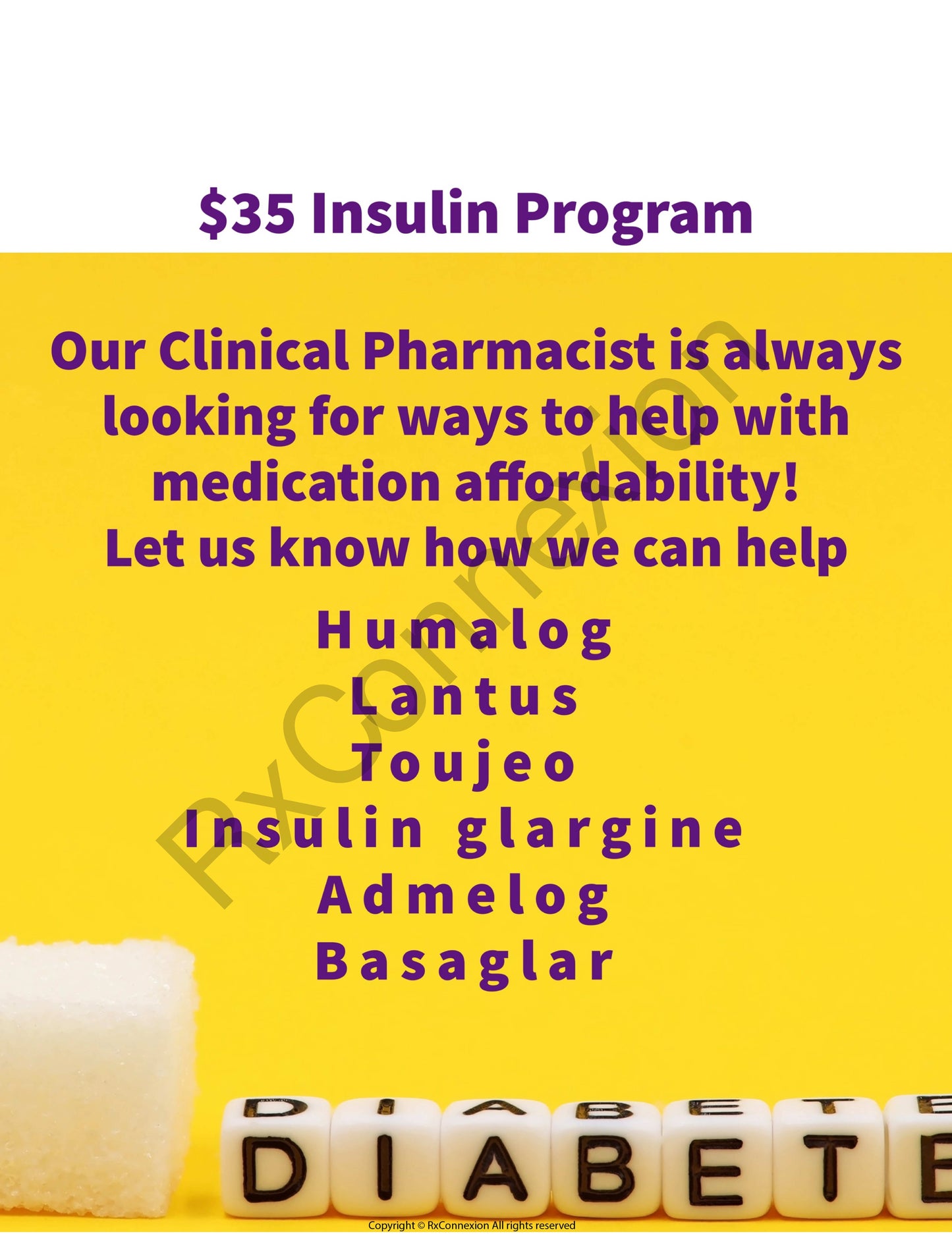 Flyer - $35 Insulin program