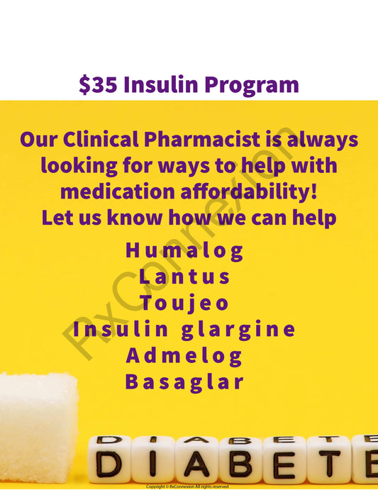 Flyer - $35 Insulin program