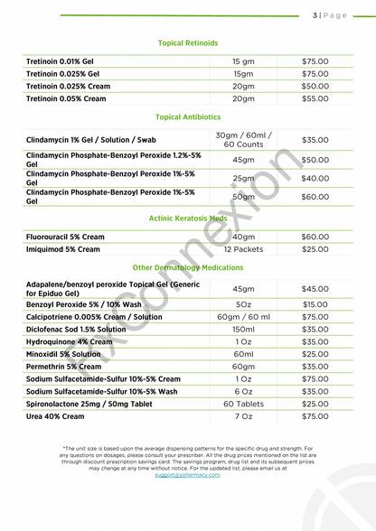 Sell Sheet - Derm