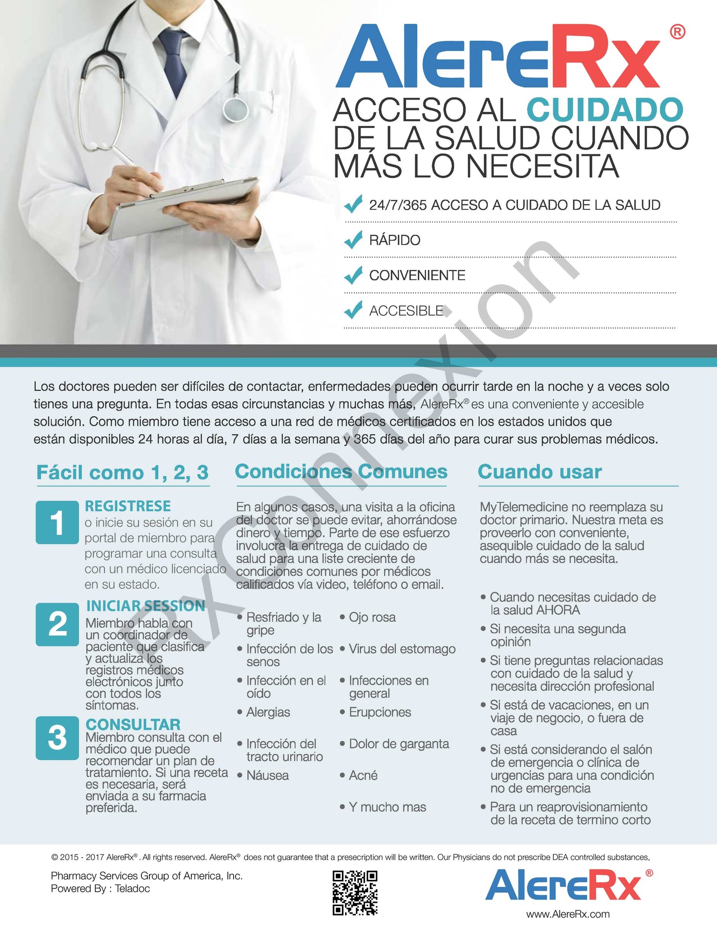 Flyer - AlereRx Access to Care Spanish