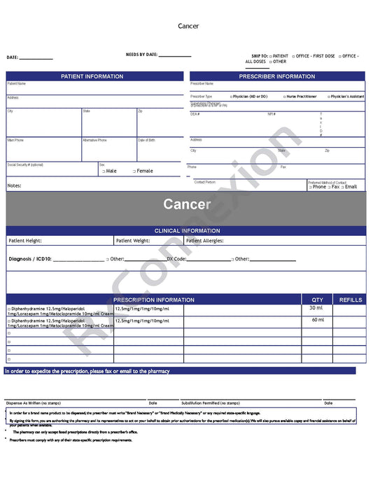 Rx Pad - Cancer