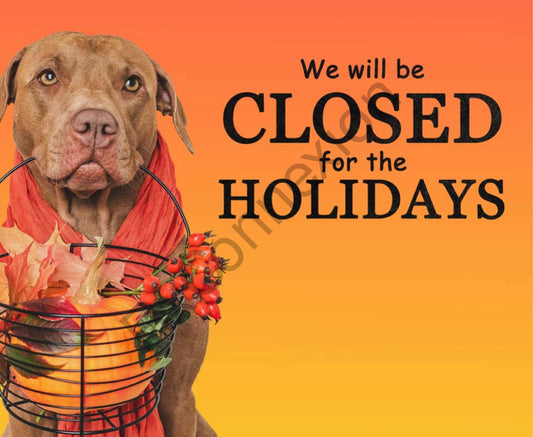 Social Media - Closed for the holidays