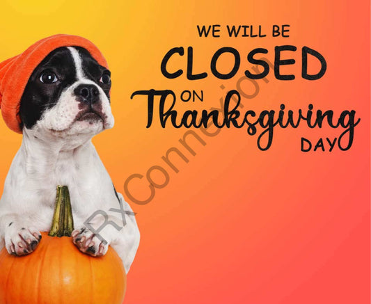 Social Media - Closed for Thanksgiving 2500A