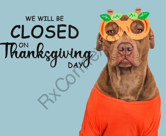 Social Media - Closed for Thanksgiving 2500C