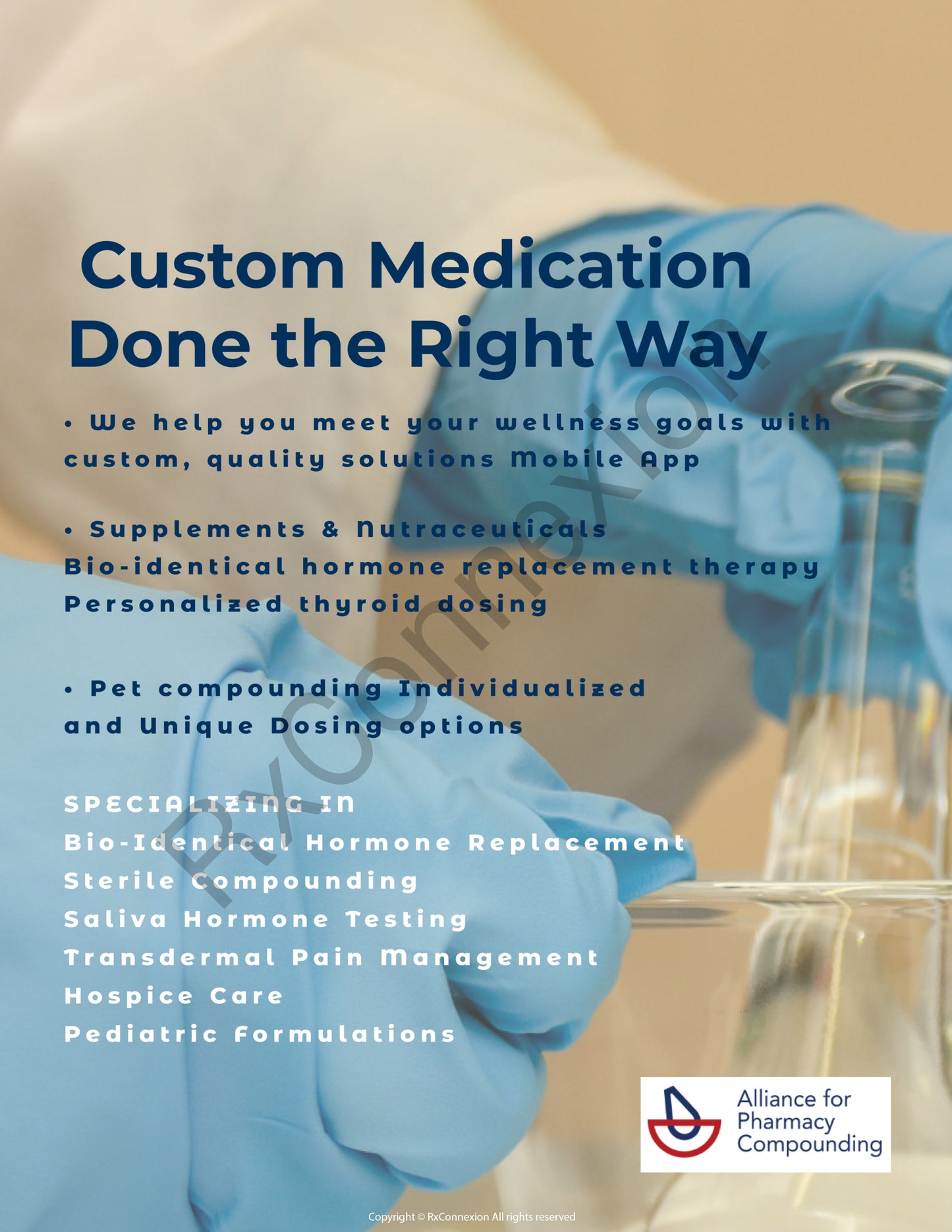 Flyer - Custom Medication APC Logo