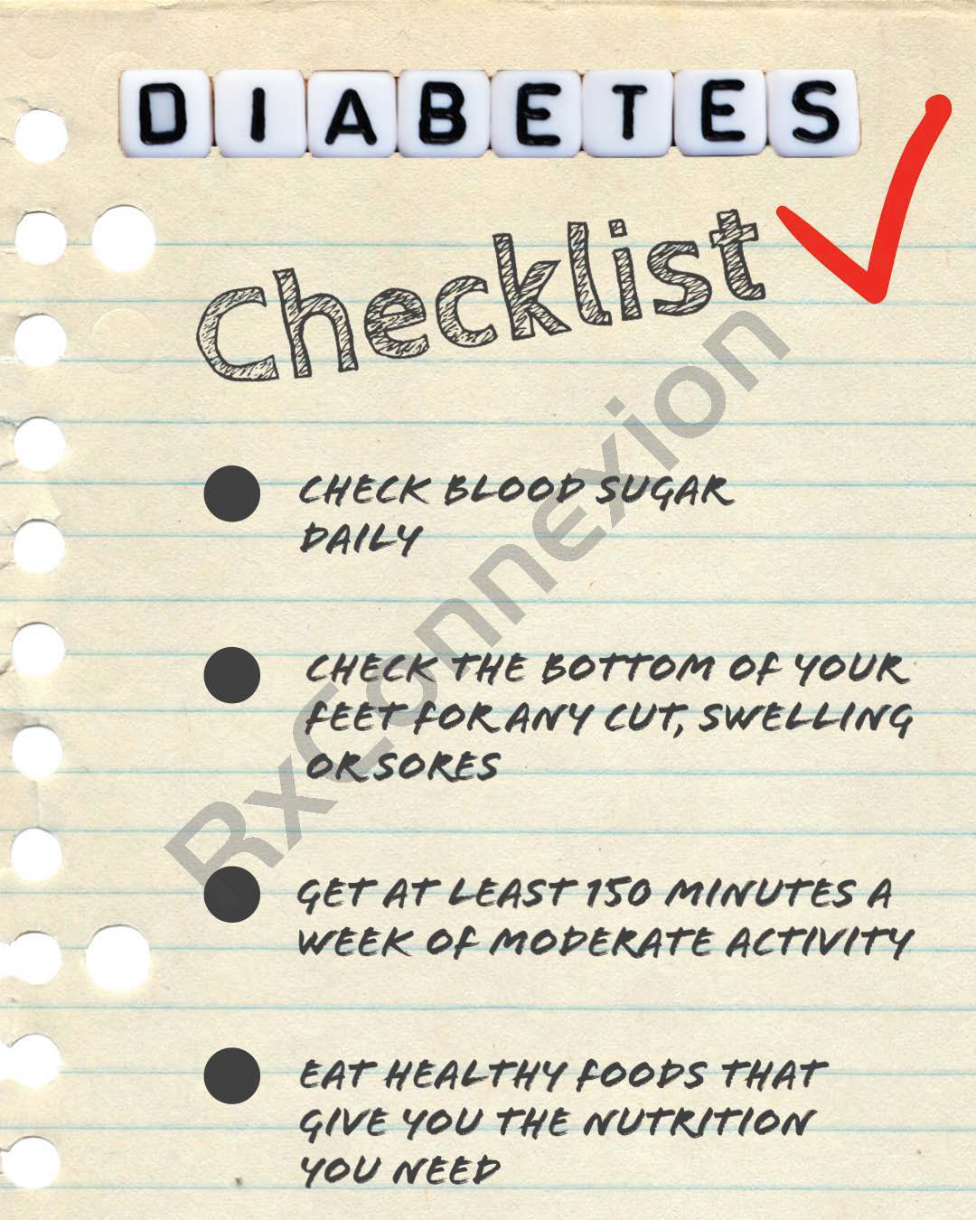 Social Media - Diabetes Checklist