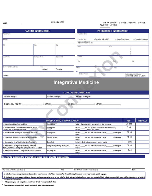 Rx Pad - Integrative Medicine