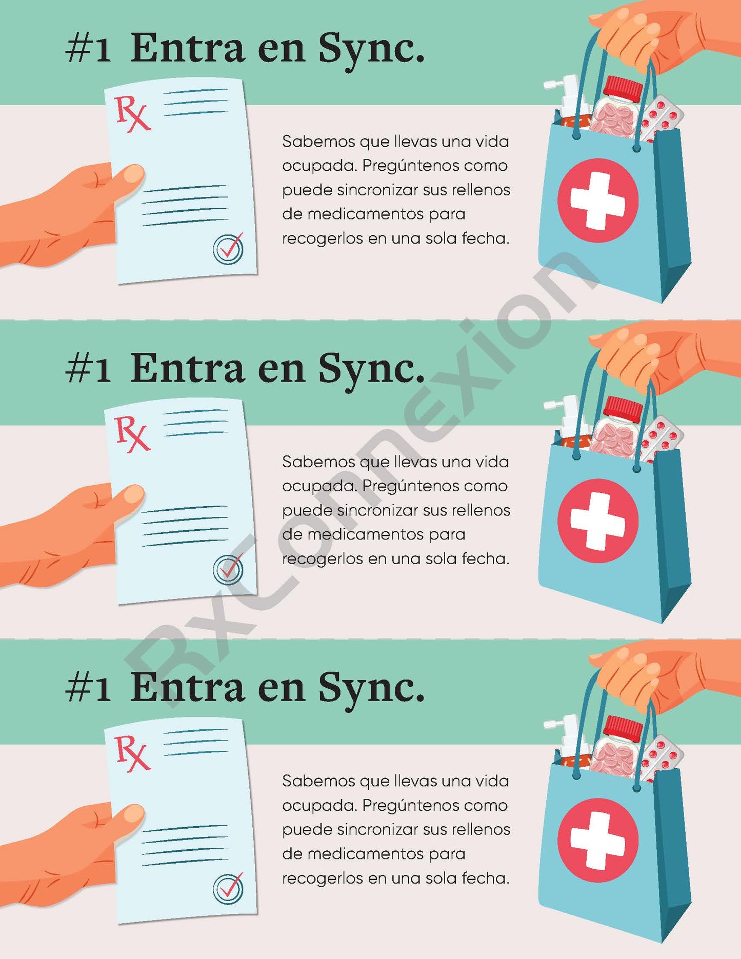 Med-Sync Bag Stuffer Spanish