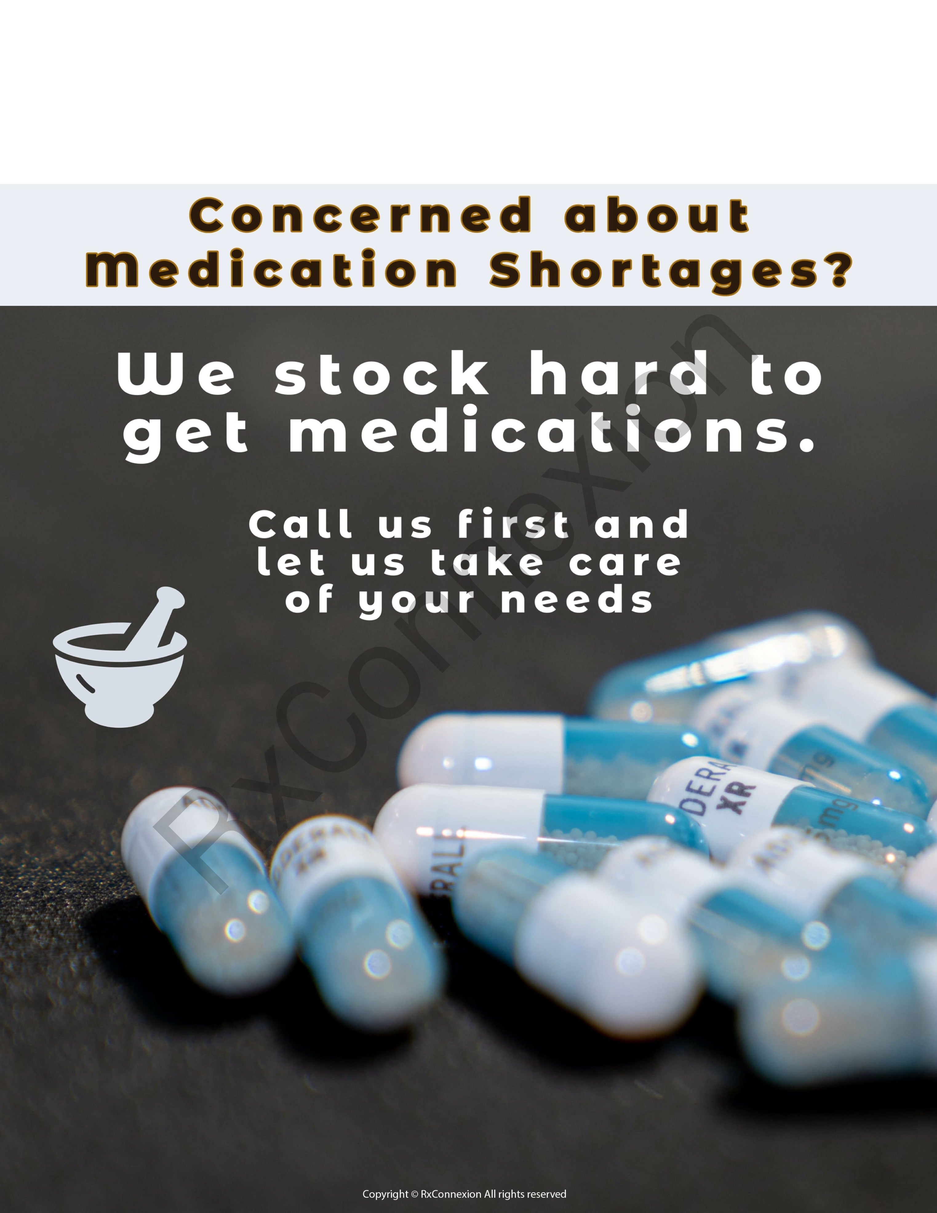 Flyer Medication shortage RxConnexion