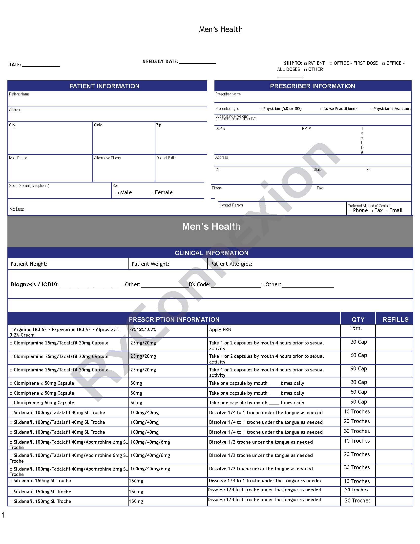 Rx Pad - Men's Health – RxConnexion