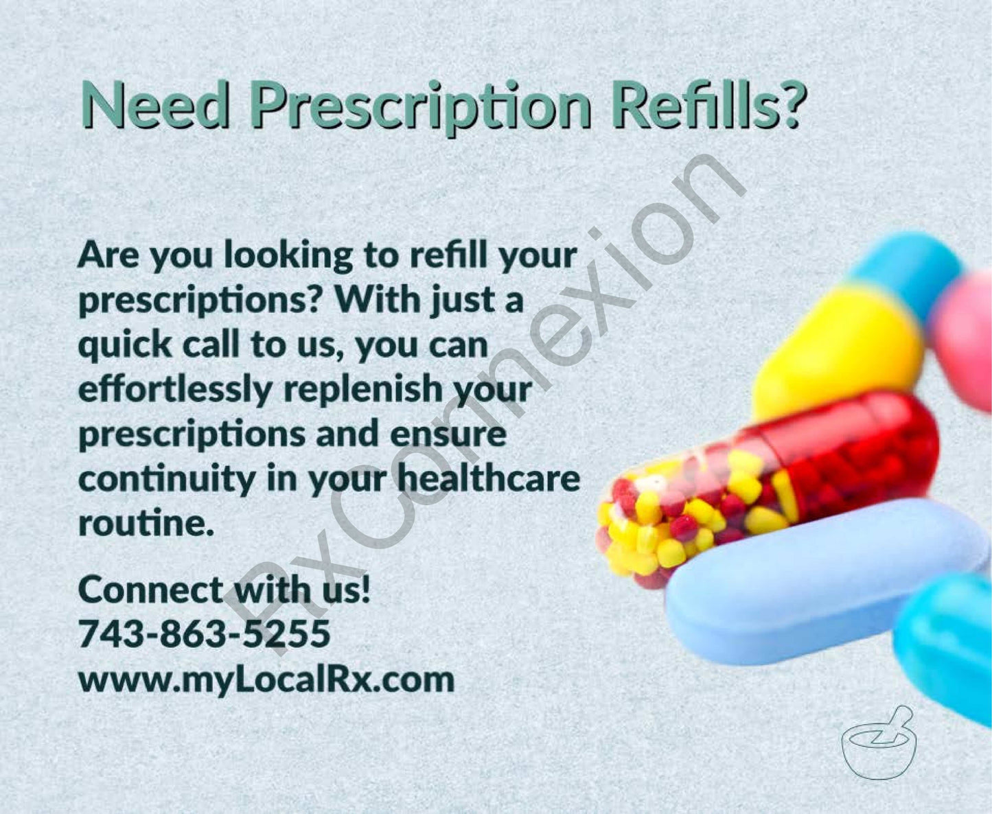 Social Media - Need prescription refills?