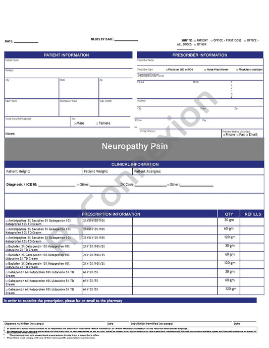 Rx Pad - Neuropathy
