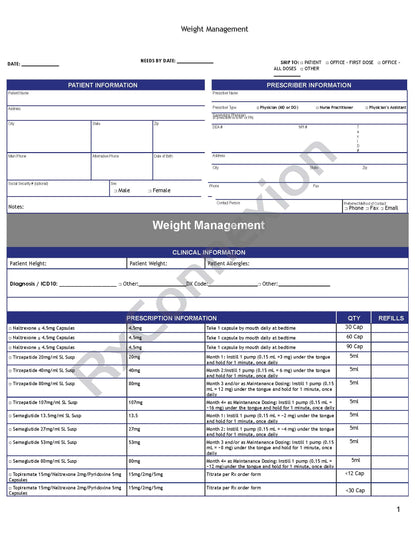 Rx Pad - Weight Loss Management